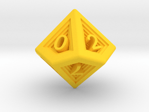 Recursion D10 (ones) in Yellow Smooth Versatile Plastic: Small