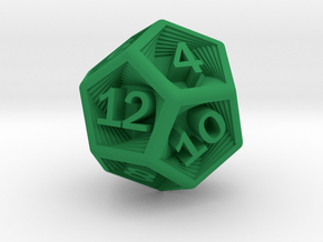Recursion D12 in Green Smooth Versatile Plastic: Small