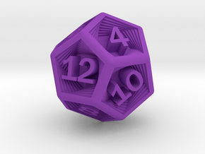 Recursion D12 in Purple Smooth Versatile Plastic: Small