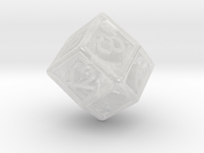 Recursion D12 (rhombic) in Clear Ultra Fine Detail Plastic: Small