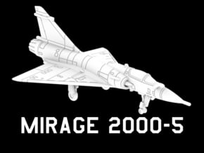 Mirage 2000-5 (Clean) in White Natural Versatile Plastic: 1:220 - Z