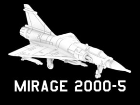 Mirage 2000-5 (Loaded) in White Natural Versatile Plastic: 1:220 - Z