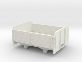 O9/On18 3 plank wagon re (kadee) in White Natural Versatile Plastic