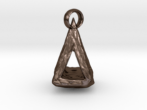 Triangle 909 in Polished Bronze Steel: Small