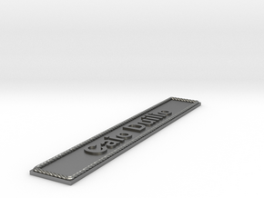 Nameplate Caio Duilio in Natural Silver
