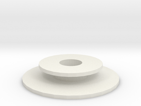 Rubber O in White Natural Versatile Plastic