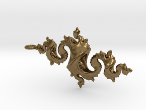 Dragon Pendant 6cm in Natural Bronze