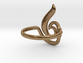 Seed Ring in Natural Brass