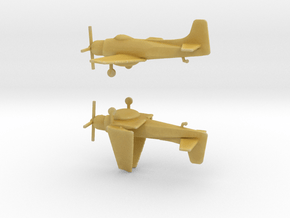 1/350 Scale AD-4W Skyraider in Tan Fine Detail Plastic