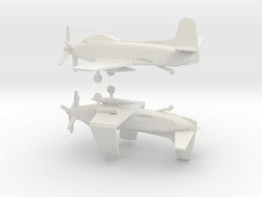 1/350 Scale A2D Skyshark in White Natural Versatile Plastic