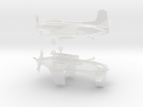 1/350 Scale A2D Skyshark in Clear Ultra Fine Detail Plastic