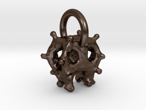 Artificial artificial pendant  in Polished Bronze Steel: Medium