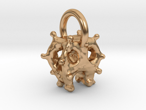 Artificial artificial pendant  in Polished Bronze: Medium