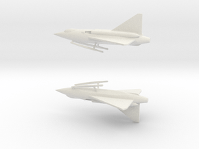 1/350 Scale Convair FY2 Sea Dart in White Natural Versatile Plastic