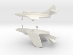 1/350 Scale F9F-8 Cougar in White Natural Versatile Plastic