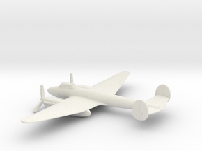 Petlyakov Pe-2 (w/o landing gears) in White Natural Versatile Plastic: 1:200