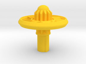 Turbine Ball in Yellow Processed Versatile Plastic