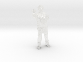 Kolchak Night Stalker HO scale 20mm figure model in Clear Ultra Fine Detail Plastic