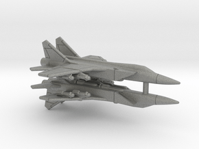 1:550 Scale MiG-31B (Loaded, Gear Up) in Gray PA12