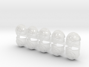 10x Kings Fist - T:10a Indomitus Prime Pads in Clear Ultra Fine Detail Plastic