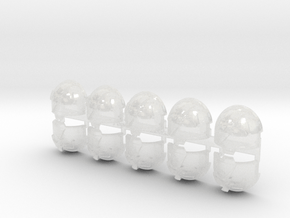 10x Storm Scars - T:10a Indomitus Prime Pads in Clear Ultra Fine Detail Plastic