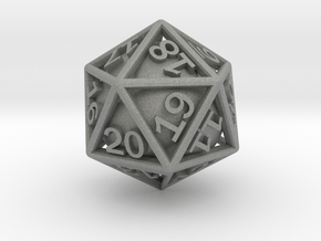 Ball In Cage D20 (spindown) in Gray PA12: Small