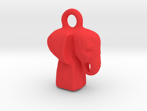 Elefant Gold  in Red Processed Versatile Plastic: Medium