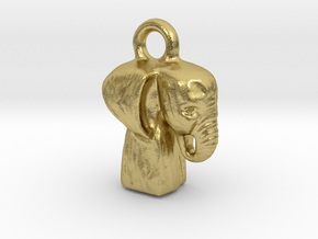 Elefant Gold  in Natural Brass: Medium
