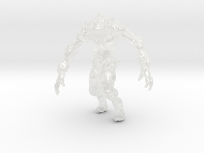 Hell Crusader Nightstalker Demon miniature model in Clear Ultra Fine Detail Plastic