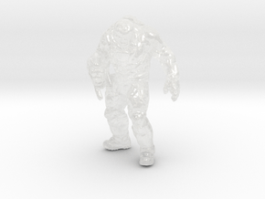 Doom Possessed Soldier miniature model games rpg in Clear Ultra Fine Detail Plastic
