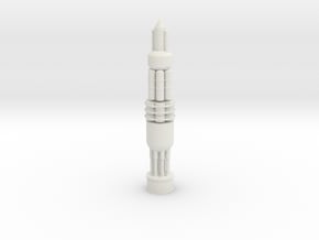 1/500 Scale Orion Nuclear Propulsion Spacecraft in White Natural Versatile Plastic