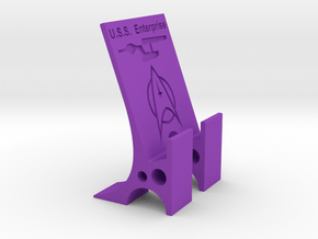 Star Trek Phone Stand in Purple Smooth Versatile Plastic