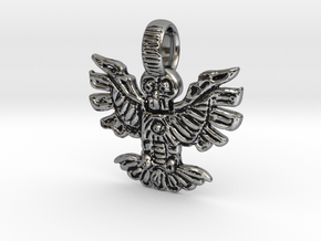 Inka simbol  in Antique Silver: Medium