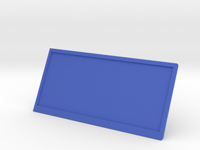 Plaque Stand Holder in Blue Smooth Versatile Plastic