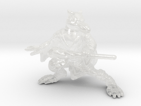 Master Splinter miniature model fantasy games dnd in Clear Ultra Fine Detail Plastic