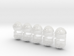 10x Dragon Head - T:10a Indomitus Prime Pads in Clear Ultra Fine Detail Plastic