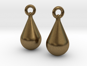 teardrop earrings in Natural Bronze