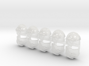 10x Shaggy Wolves - T:10a Indomitus Prime Pads in Clear Ultra Fine Detail Plastic