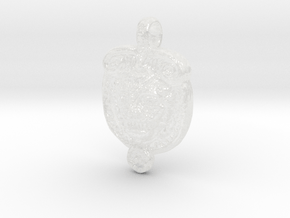 Lion inki pendant in Clear Ultra Fine Detail Plastic: Medium