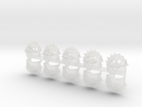 10x Shaggy Wolves - T:10k Indomitus Prime Pads in Clear Ultra Fine Detail Plastic