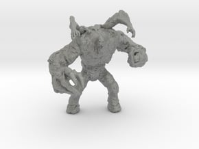 Clay Monster 4 arms 100mm miniature model fantasy in Gray PA12