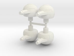 Cyberplugs For Transformers in White Natural Versatile Plastic: Small