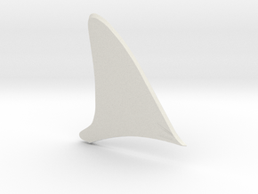 Shark Fin guitar pick in White Natural Versatile Plastic