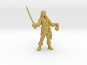 Jack Sparrow miniature model fantasy dnd pirate wh in Tan Fine Detail Plastic