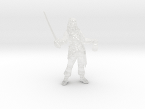 Jack Sparrow miniature model fantasy dnd pirate wh in Clear Ultra Fine Detail Plastic