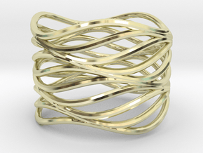 wave ring in 14K Yellow Gold