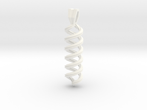 Pendant Infinity in White Processed Versatile Plastic