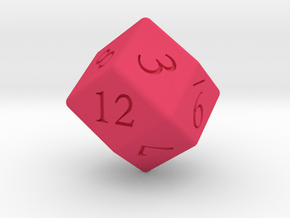 Enormous D12 (rhombic) in Pink Smooth Versatile Plastic