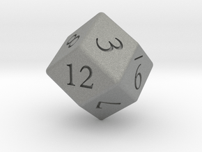 Enormous D12 (rhombic) in Gray PA12