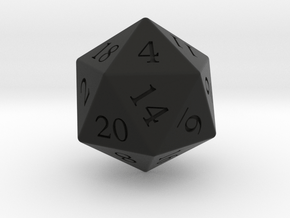 Enormous D20 in Black Natural TPE (SLS)